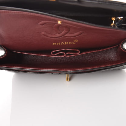 Chanel Lambskin Quilted Small Double Flap Black 6 of 14