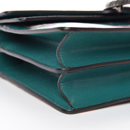 Gucci Calfskin Blooms Print Small Dionysus Shoulder Bag Bright Emerald Multicolor 8 of 9