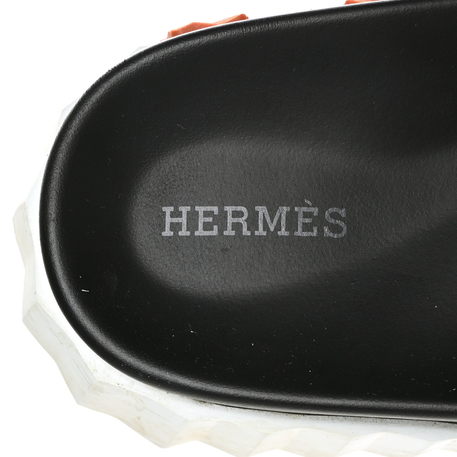 Hermes Parachute Fabric Calfskin Womens Electric Sandals 37.5 Black 7 of 8