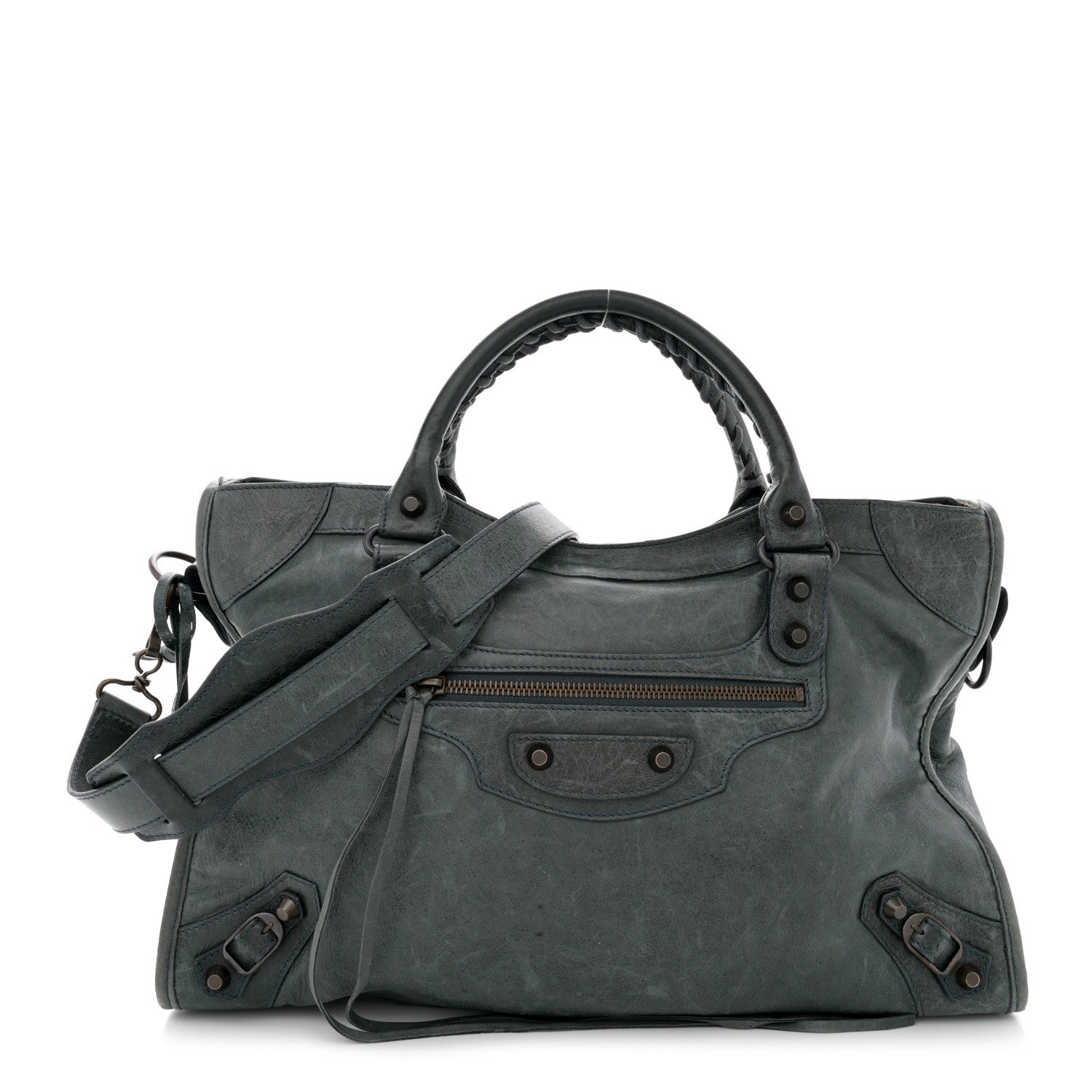 Balenciaga Agneau Classic Hardware City Plomb 1 of 17
