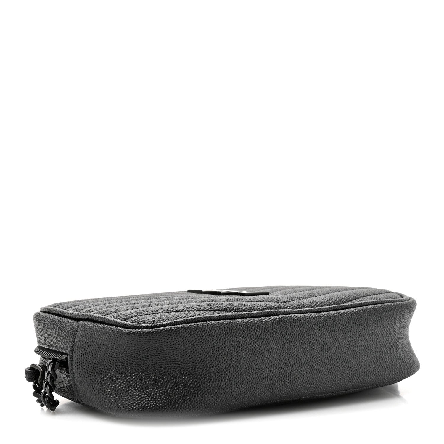 Saint Laurent Grain De Poudre Matelasse Monochrome Monogram Mini Lou Camera Bag Black 4 of 10