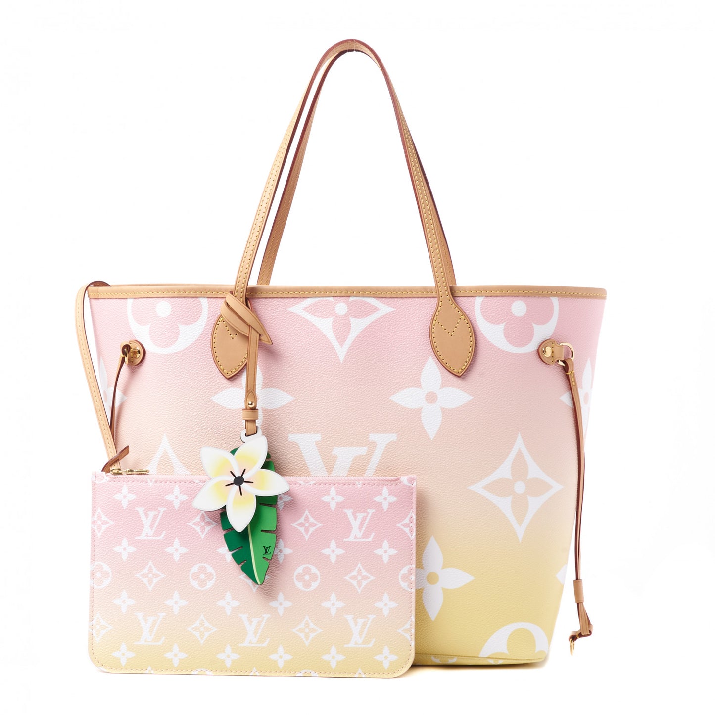 Monogram Giant By The Pool Neverfull MM Light Pink