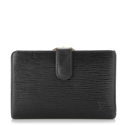 Louis Vuitton Epi French Purse Wallet Black 1 of 9