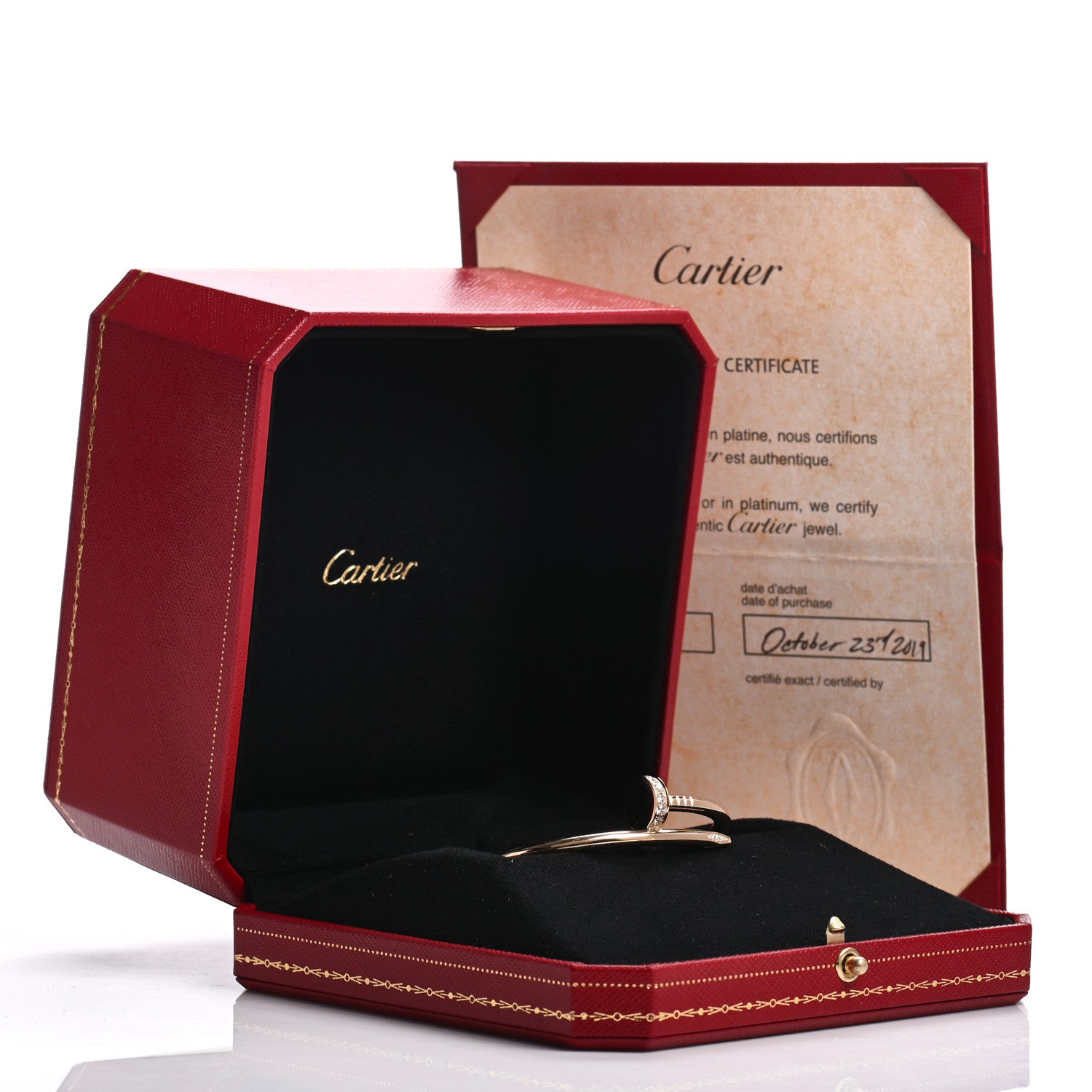 Cartier 18K Yellow Gold Diamond Juste Un Clou Bracelet 15 5 of 5