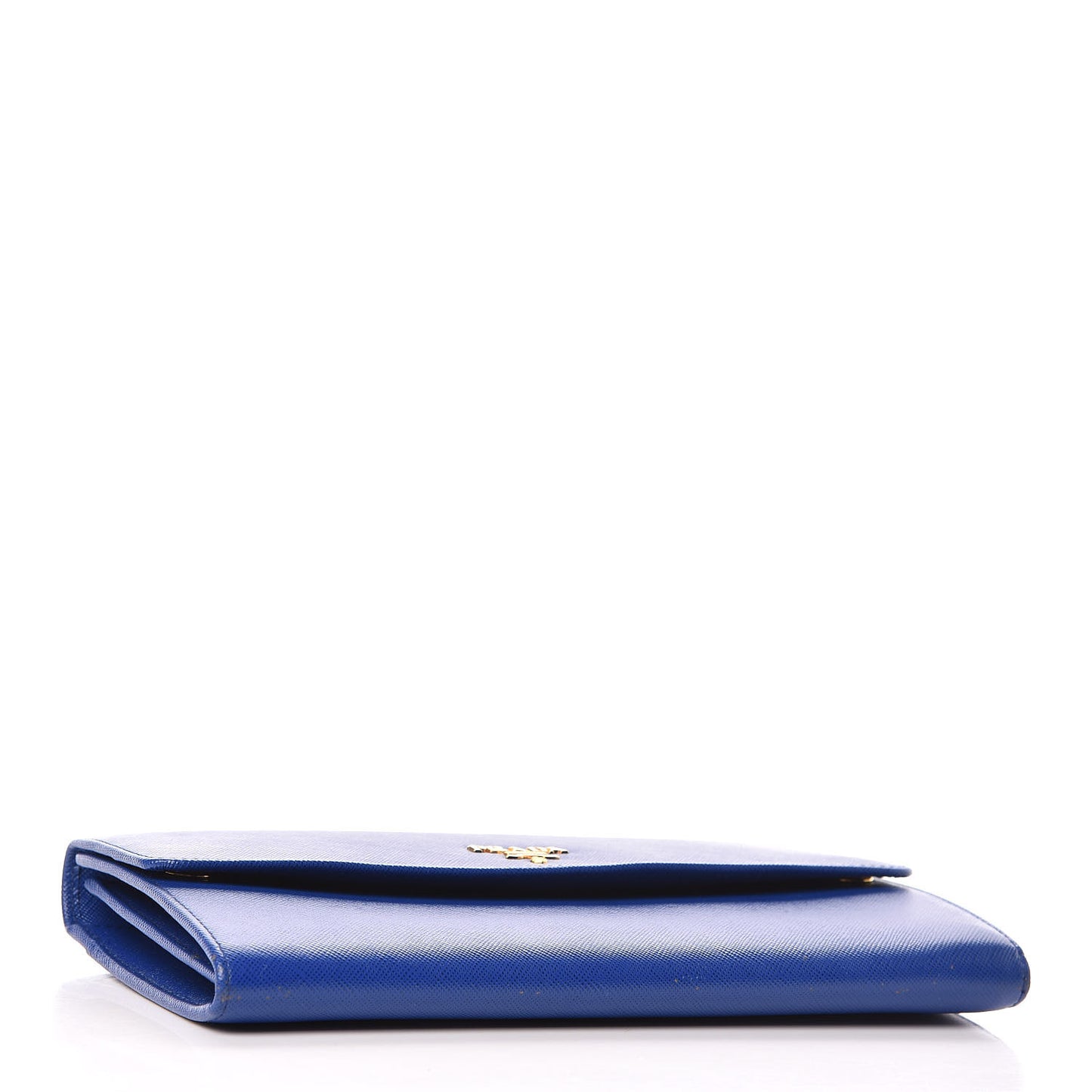 Saffiano Metal Continental Flap Wallet Royal