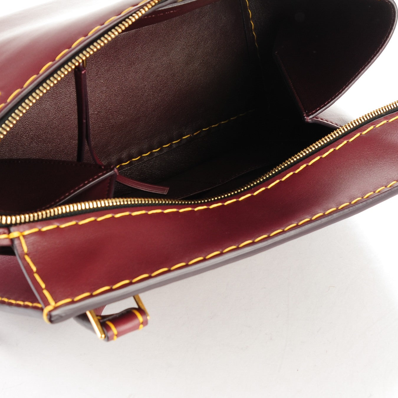 Smooth Calfskin Small Edge Shoulder Bag Burgundy