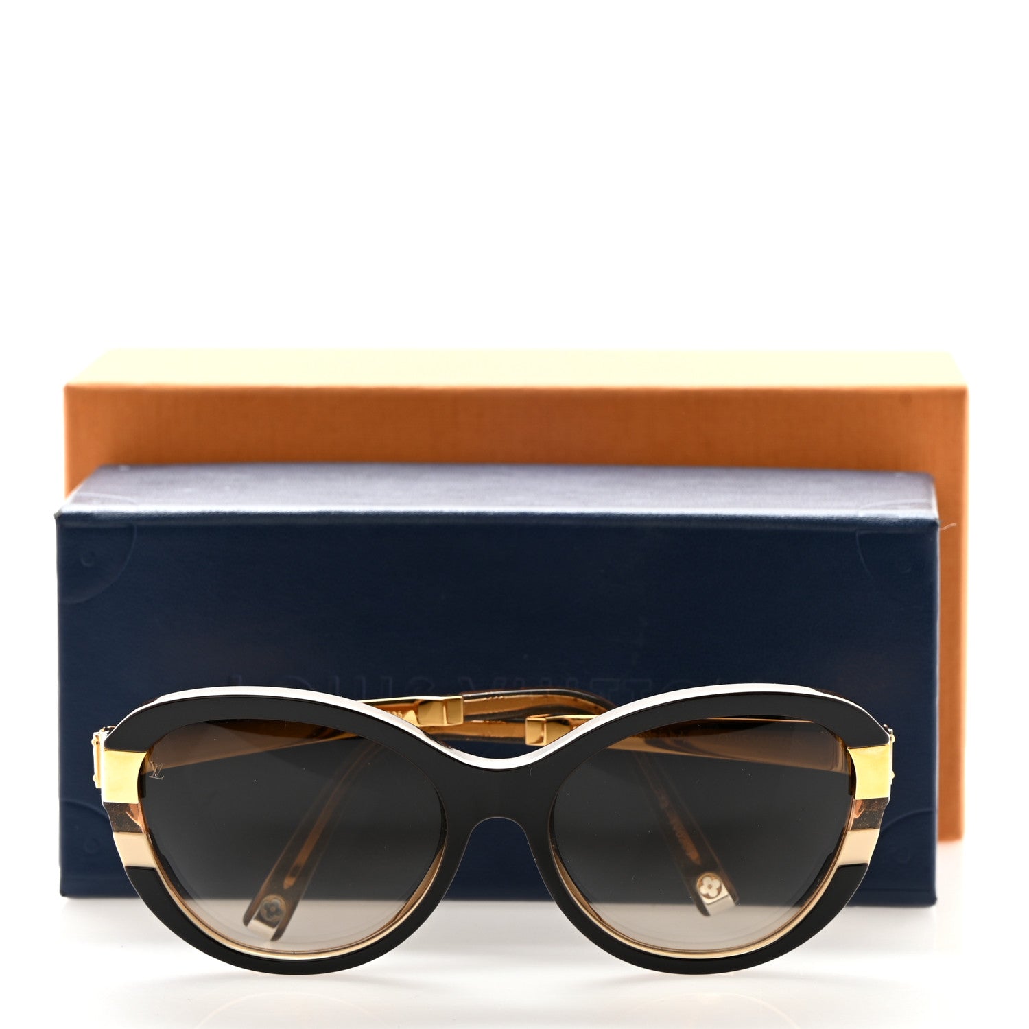 Louis Vuitton Petit Soupcon Cat Eye Sunglasses Z0487W Brown 9 of 9