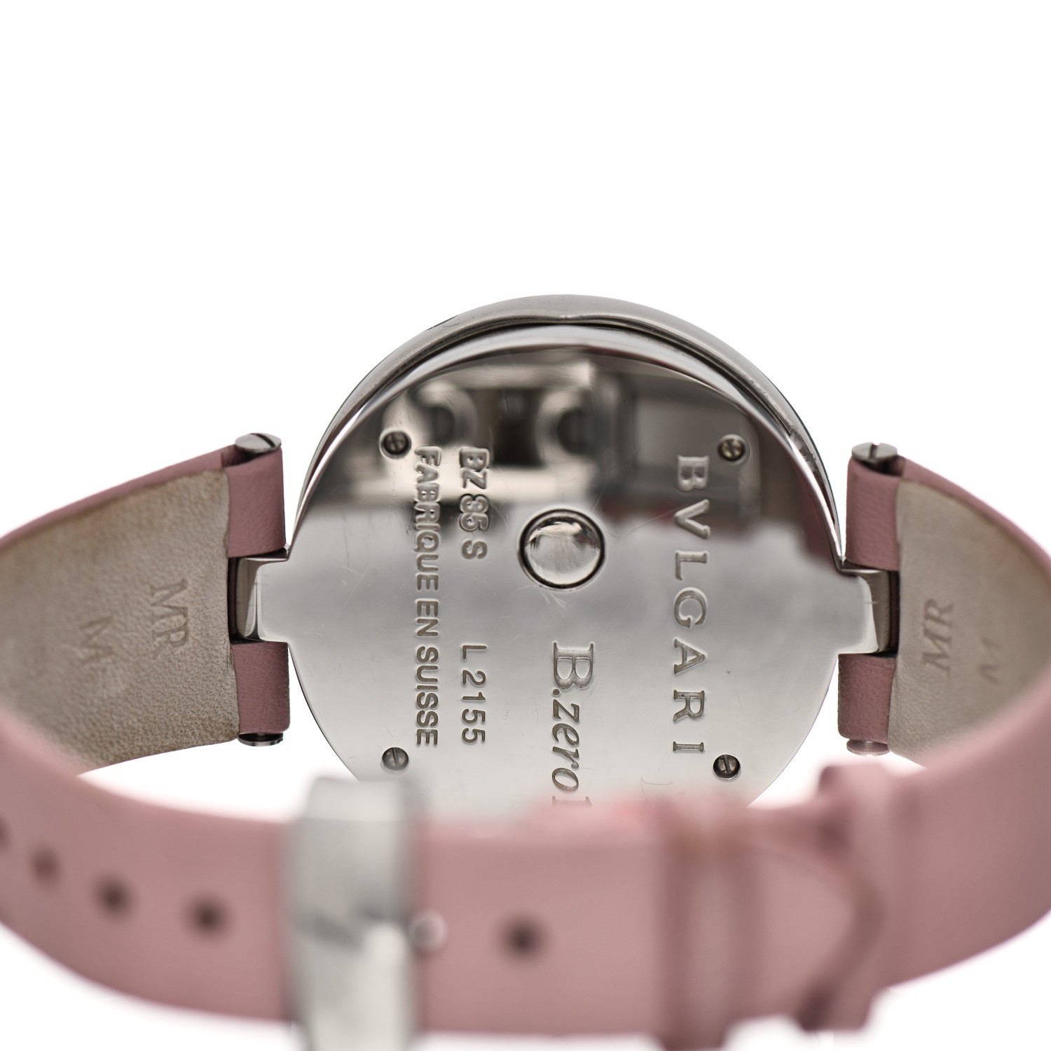 Bulgari Stainless Steel Calfskin Diamond Mother of Pearl 35mm B.zero1 Floral Quartz Watch 4 of 7