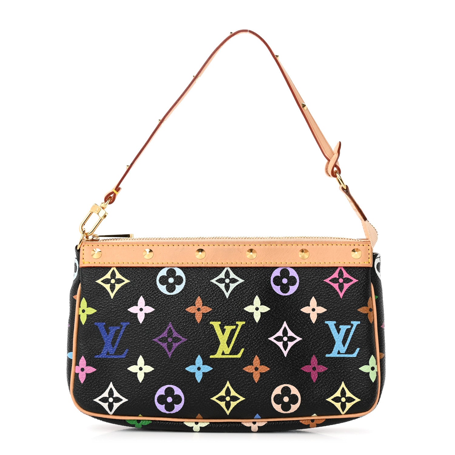 Louis Vuitton Monogram Multicolor Pochette Accessories Black 1 of 15
