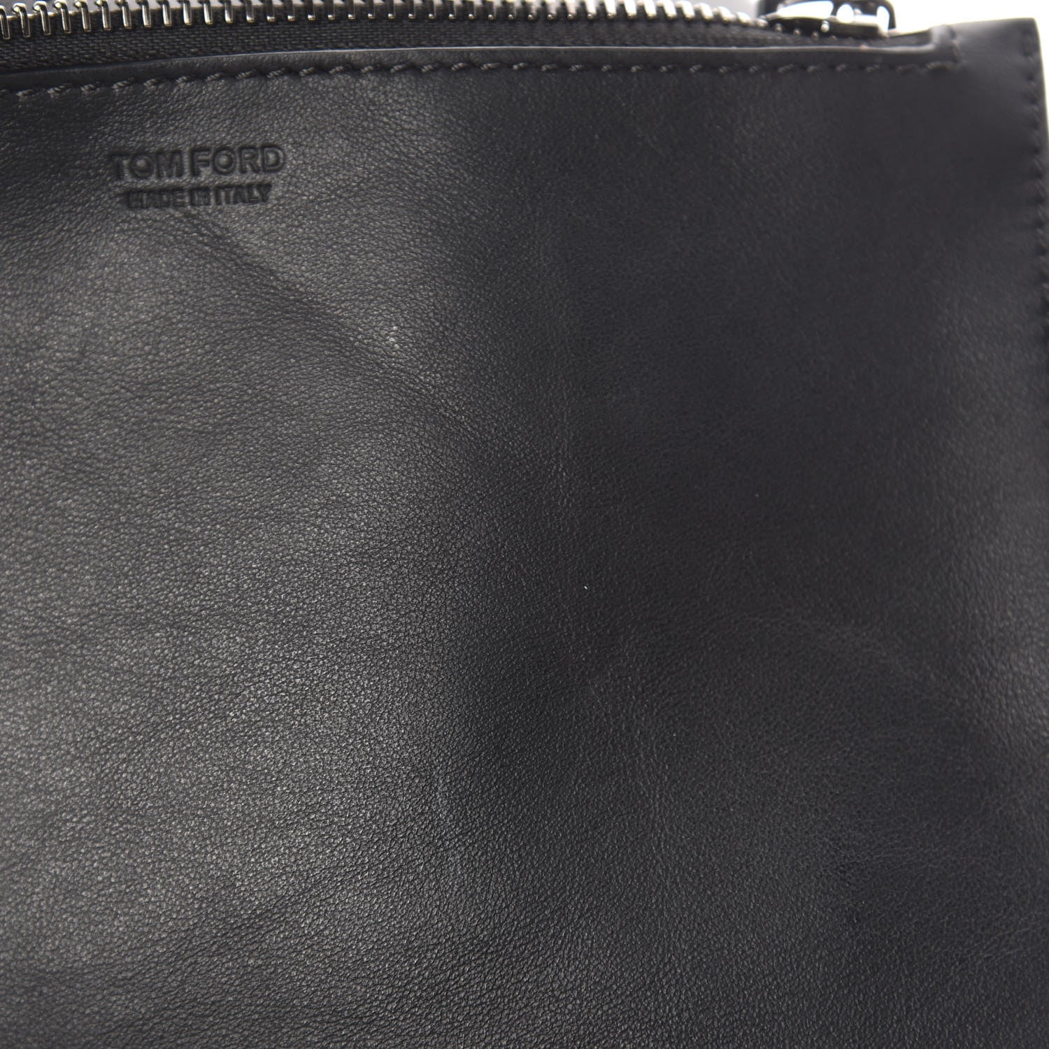 Tom Ford Calfskin Perforated Logo Tote Black 9 of 13