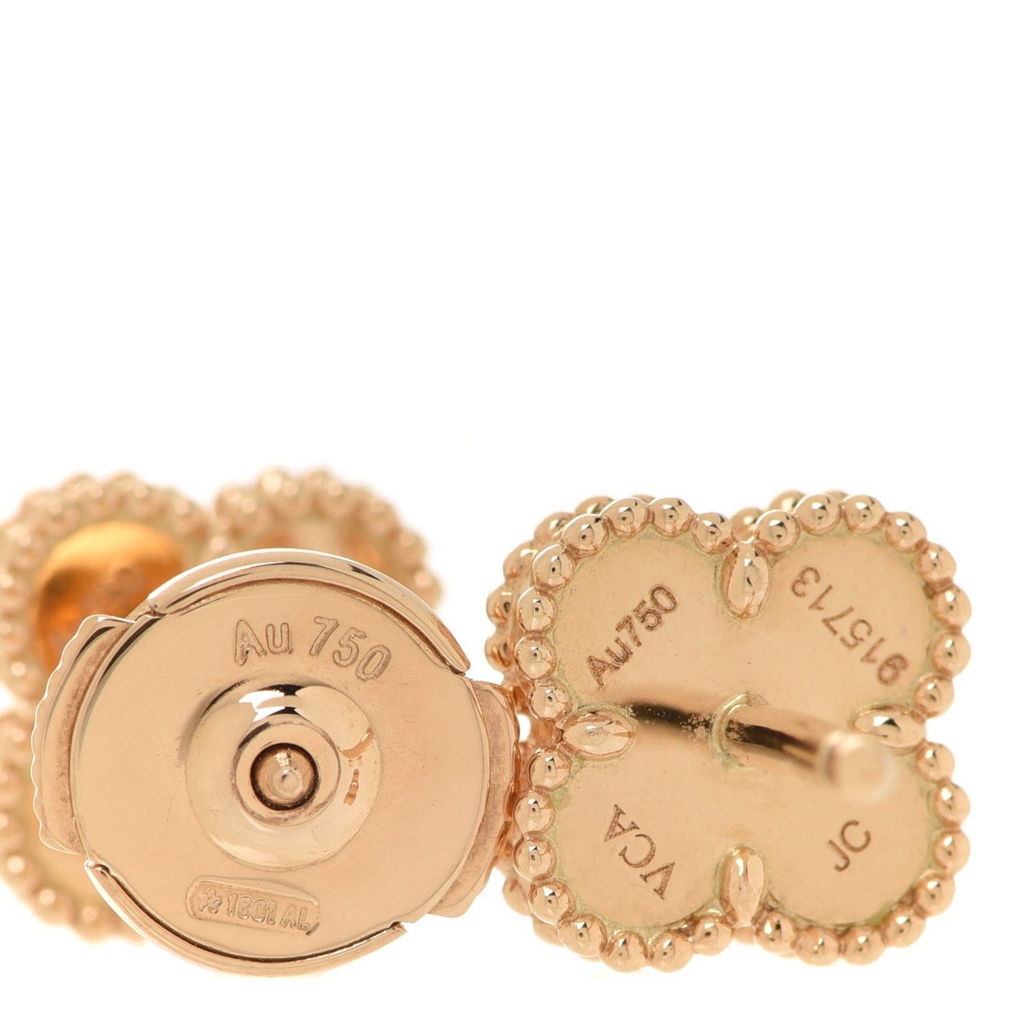 18K Yellow Gold Mother of Pearl Sweet Alhambra Earrings