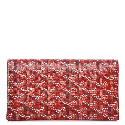 Goyard Goyardine Richelieu Wallet Red 1 of 8