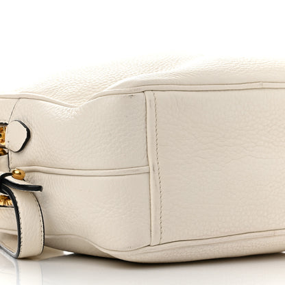 Prada Vitello Daino Medium Double Zip Shoulder Bag White 10 of 14