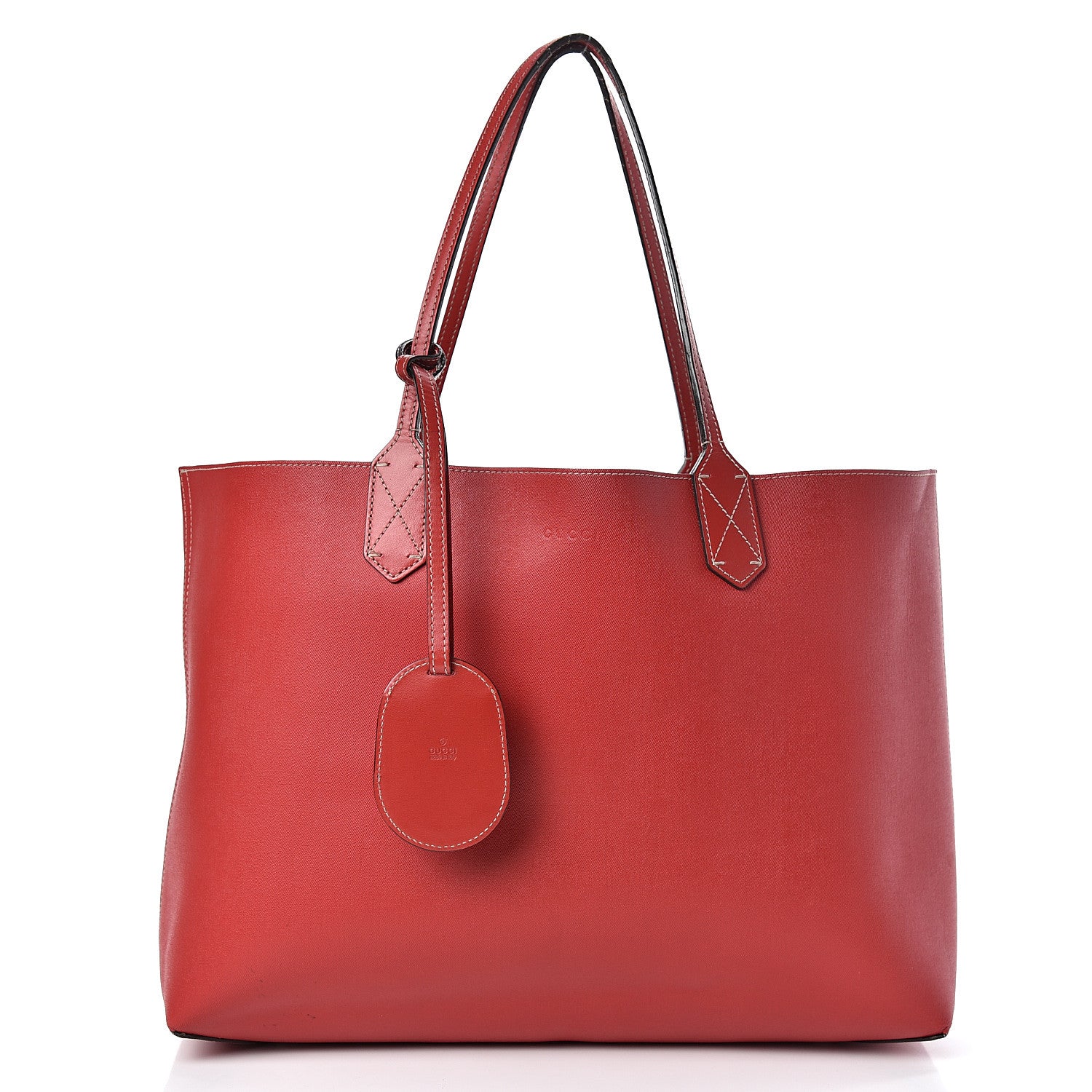 Gucci GG Supreme Monogram Medium Reversible Tote Beige Red 4 of 28