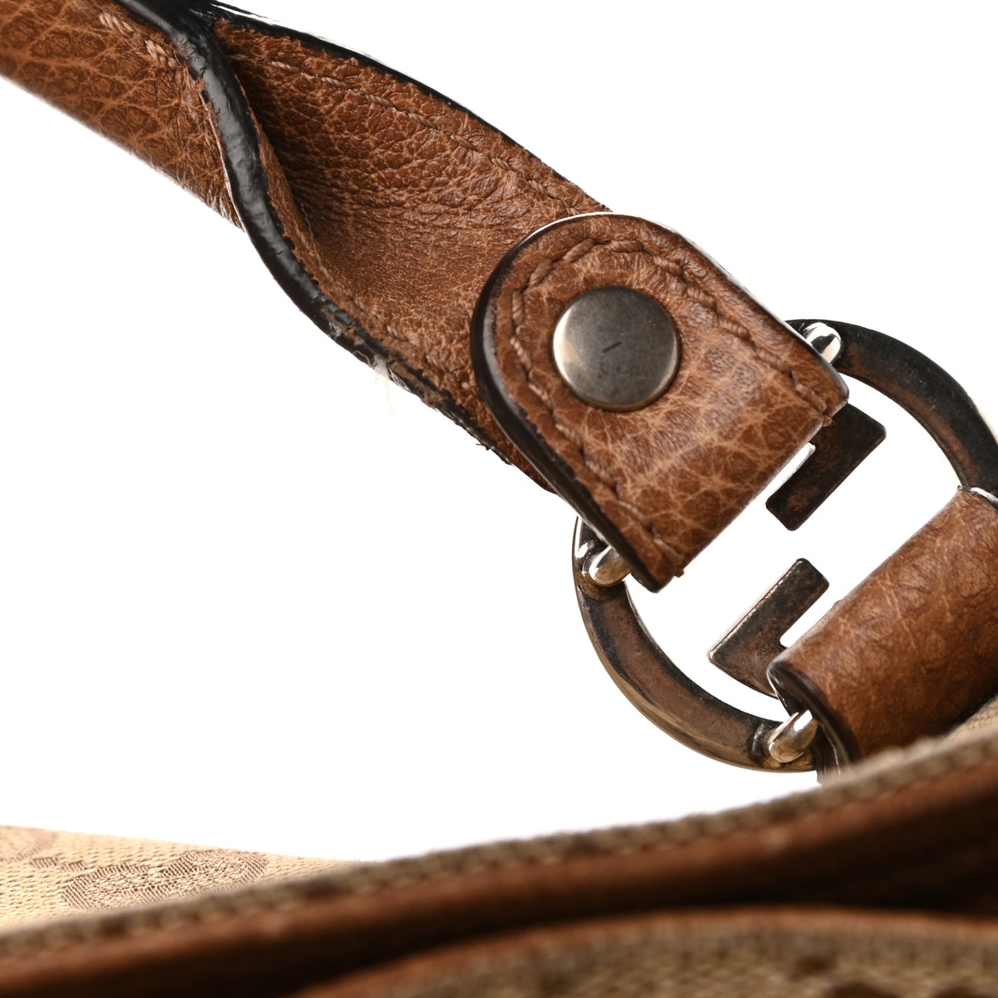 Monogram Old Libeccio Medium Miss GG Top Handle Bag Beige Ebony Light Brown