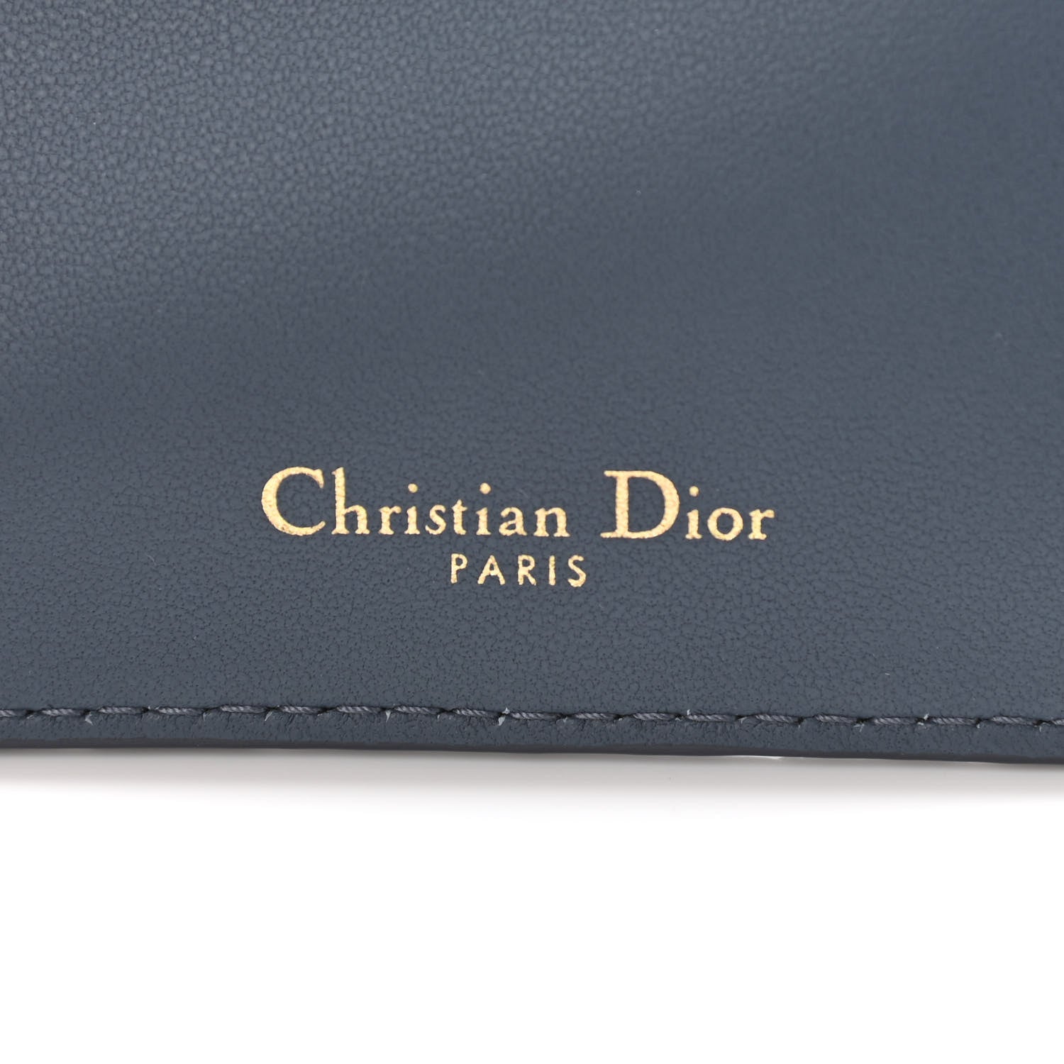 Christian Dior Lambskin Cannage Lady Dior Long Wallet Denim Blue 6 of 9