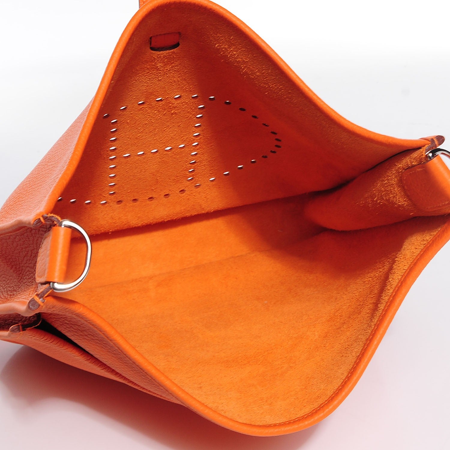 Hermes Taurillon Clemence Evelyne III GM Orange 5 of 15