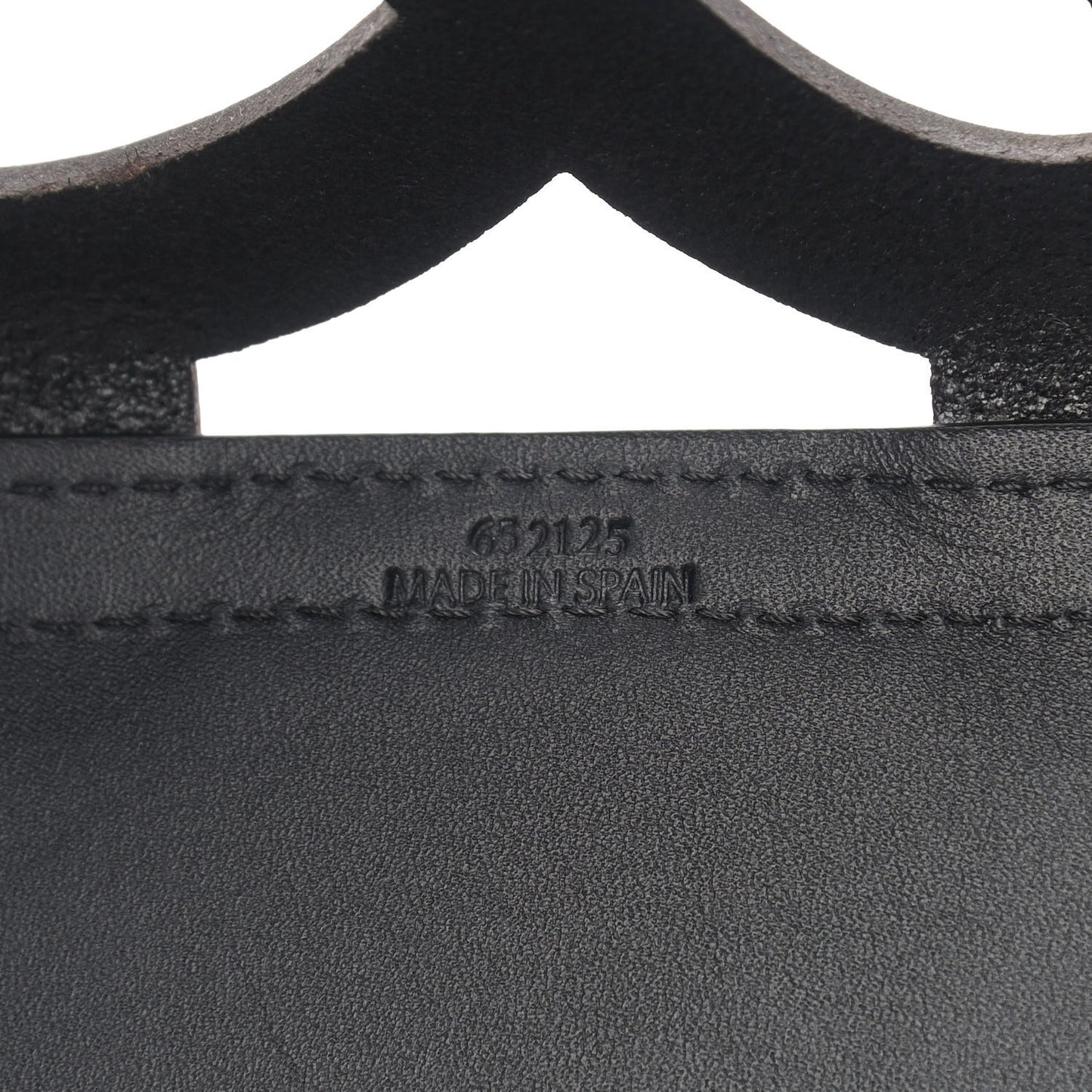 Smooth Calfskin Small Anagram Cutout Tote Black
