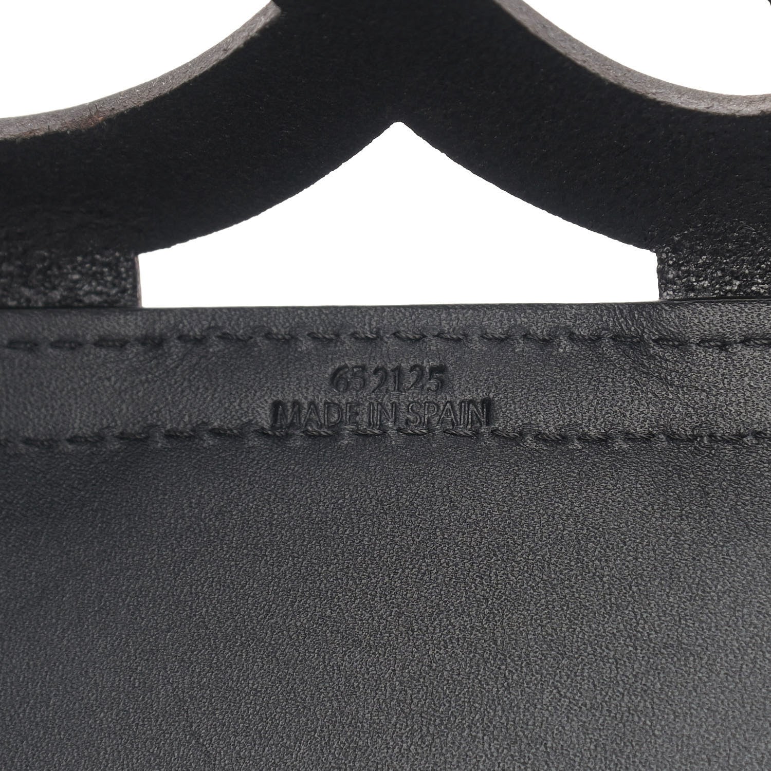 Loewe Smooth Calfskin Small Anagram Cutout Tote Black 6 of 12