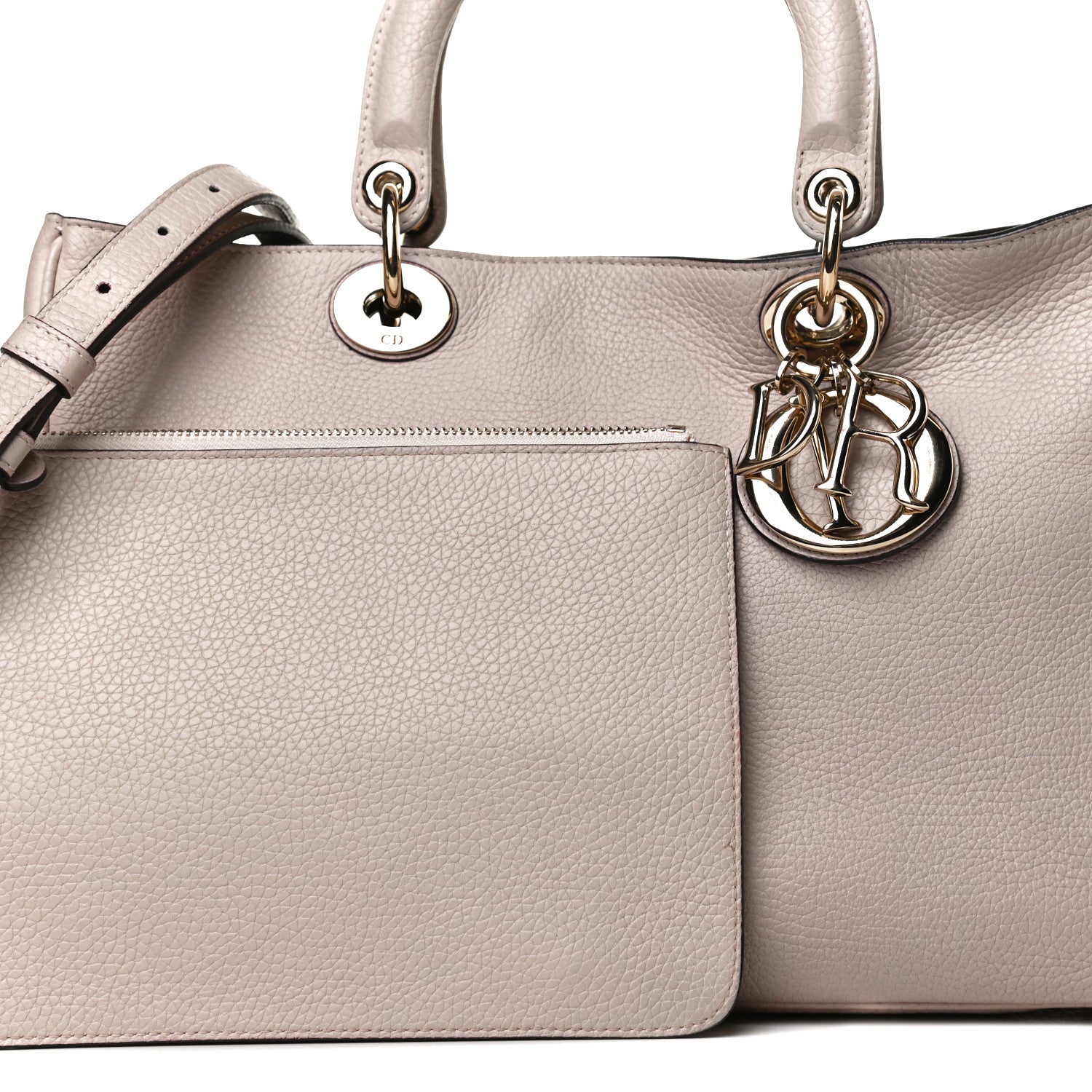 Christian Dior Bullcalf Medium Diorissimo Tote Rose Poudre 8 of 15