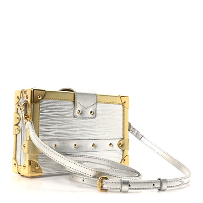 Louis Vuitton Metallic Epi Petite Malle Silver 3 of 9