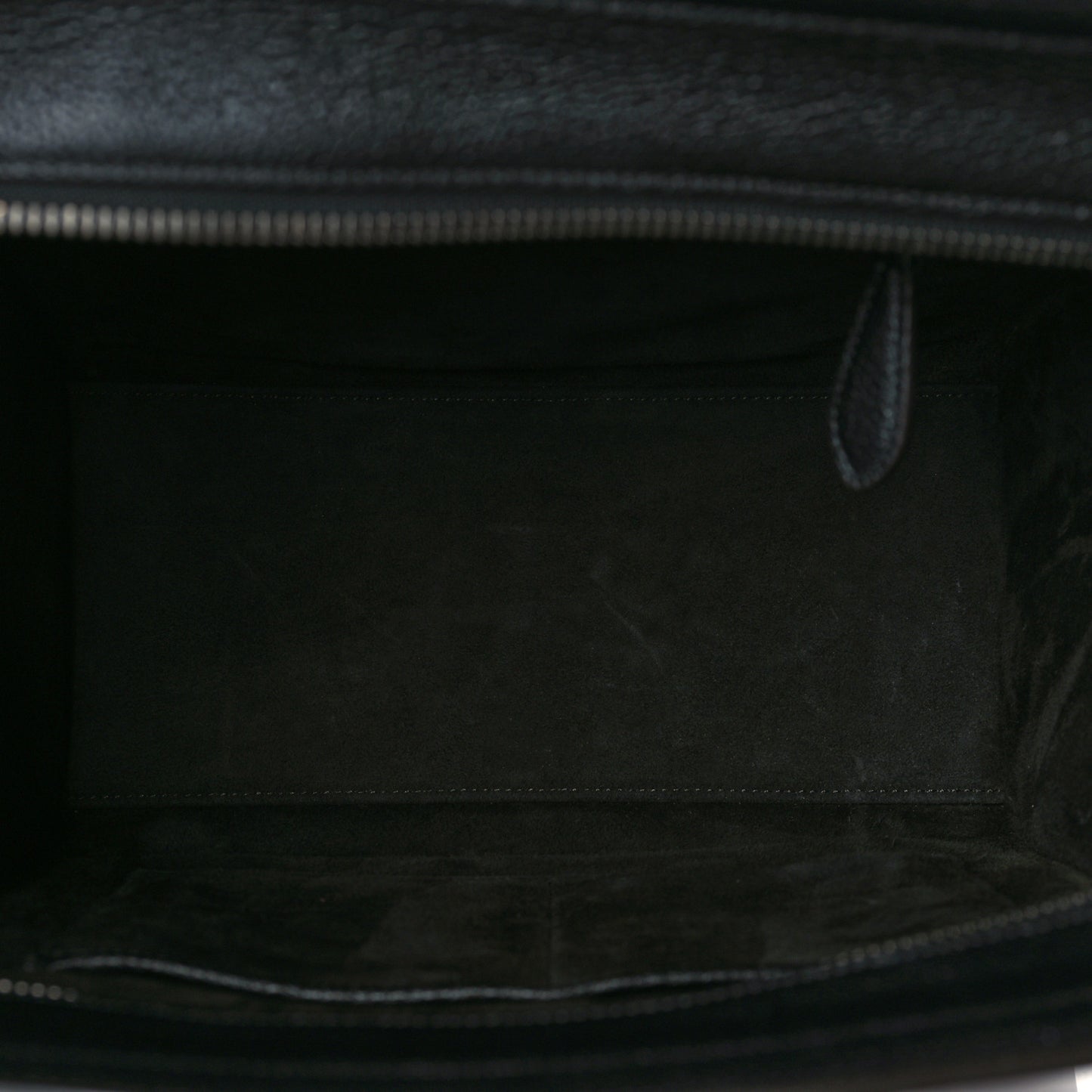 Drummed Calfskin Micro Luggage Black