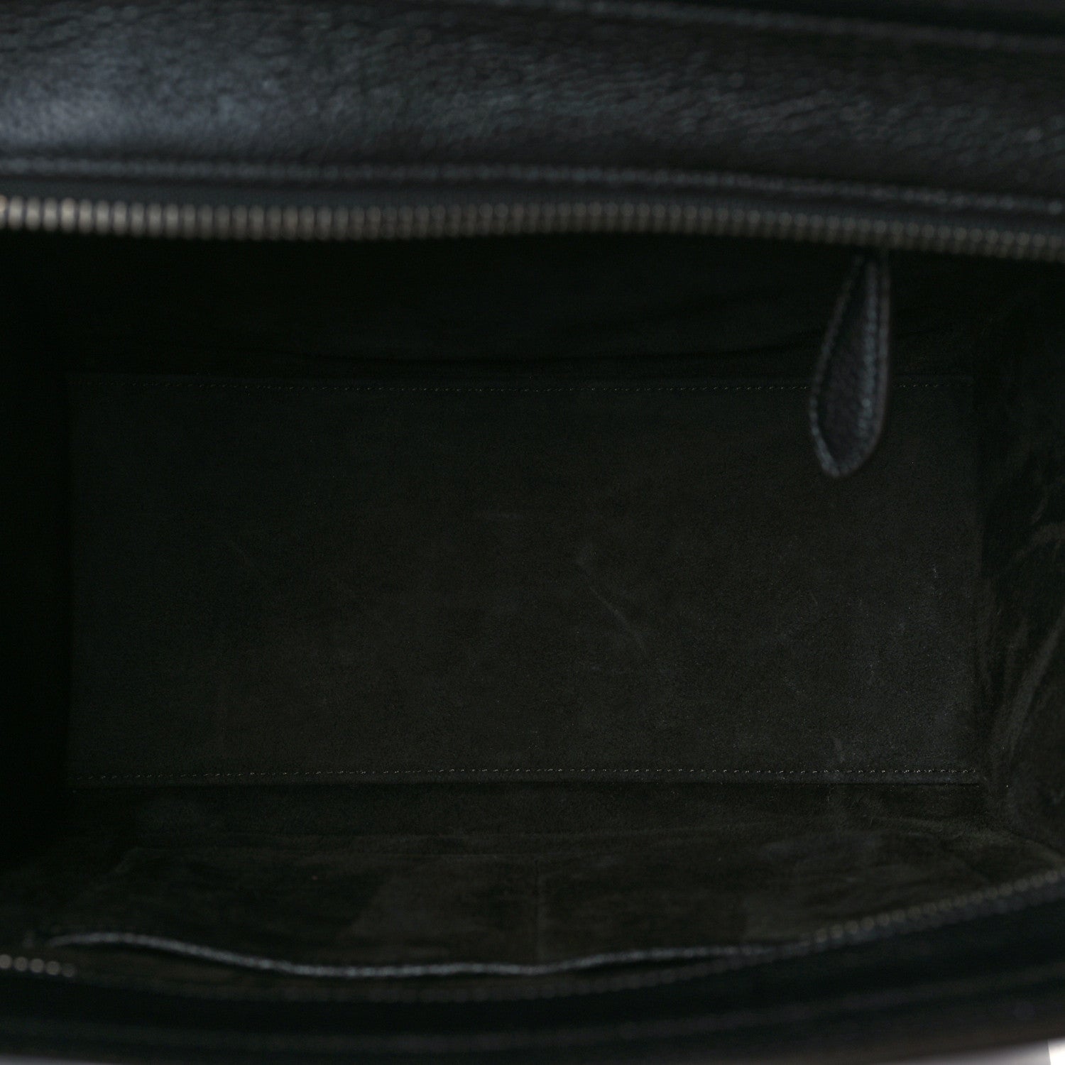 Celine Drummed Calfskin Micro Luggage Black 4 of 7