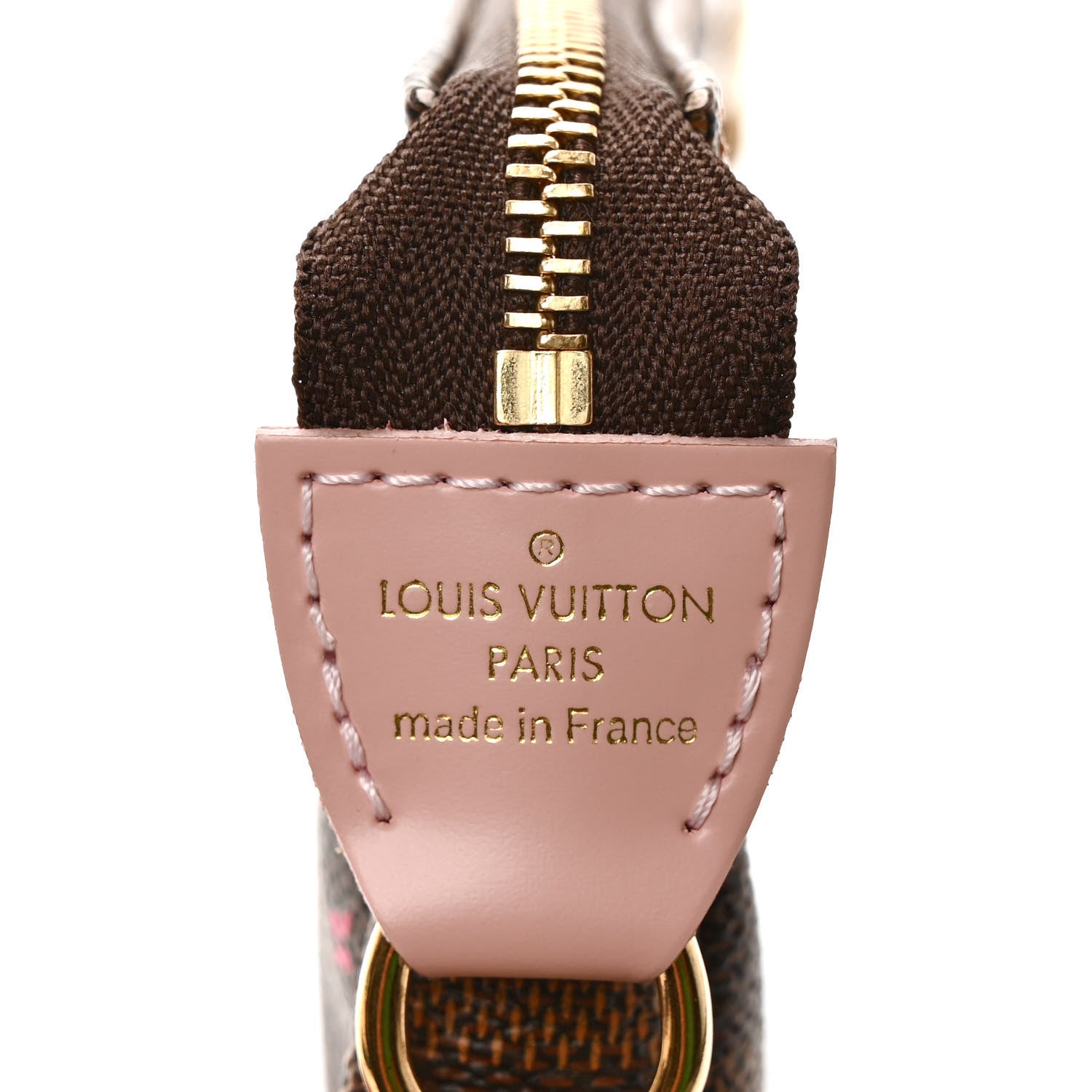 Louis Vuitton Damier Ebene 2020 Christmas Animation Big Wheel Mini Pochette Accessories Rose Ballerine 6 of 6