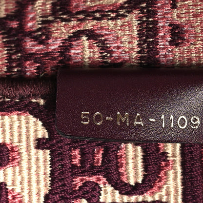 Christian Dior Oblique Medium Book Tote Burgundy Multicolor 7 of 9