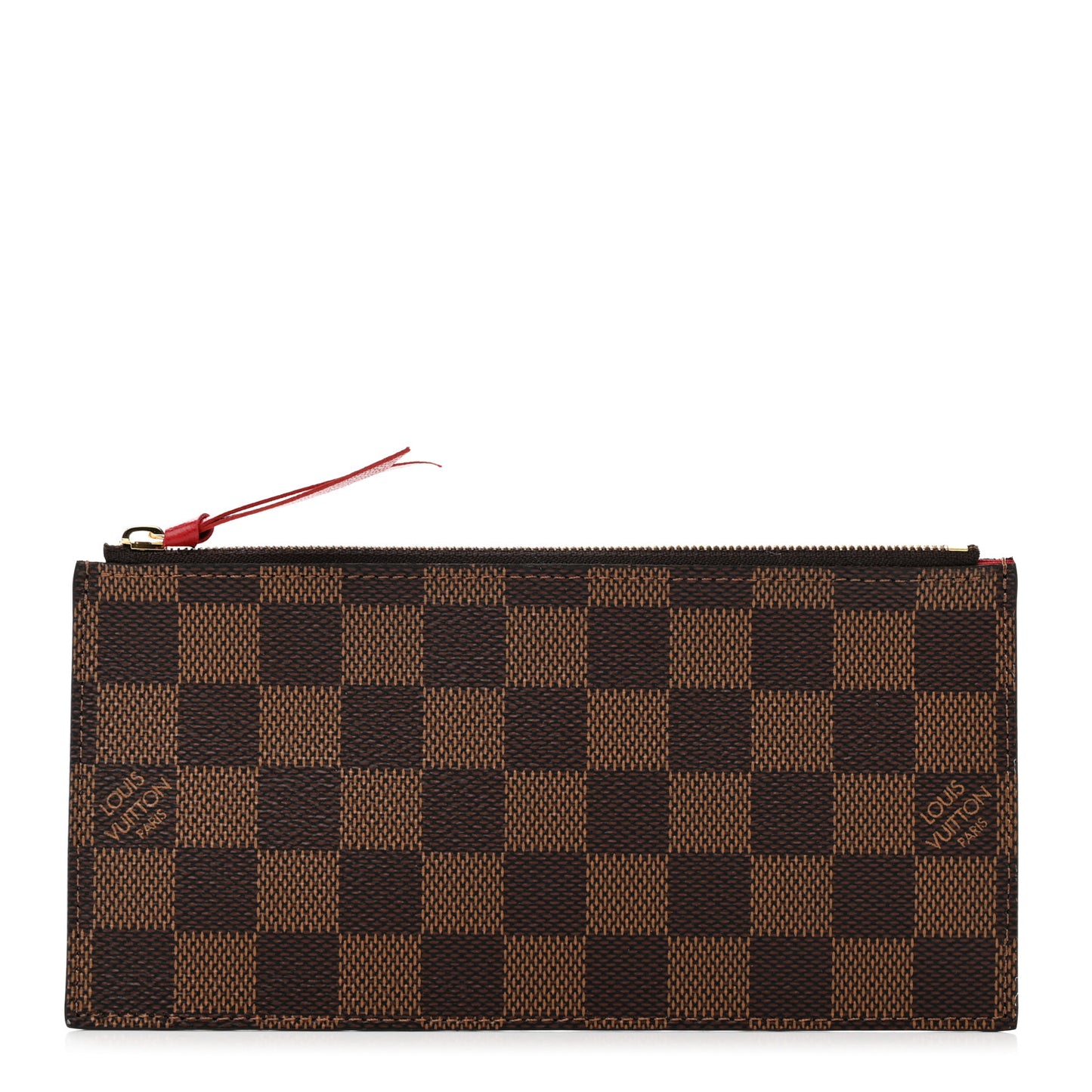 Damier Ebene Felicie Chain Wallet Zippered Insert