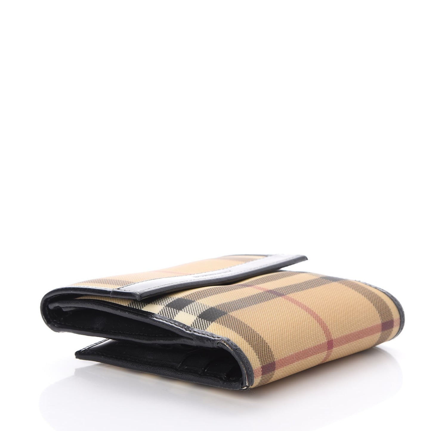 House Check Compact Wallet Black