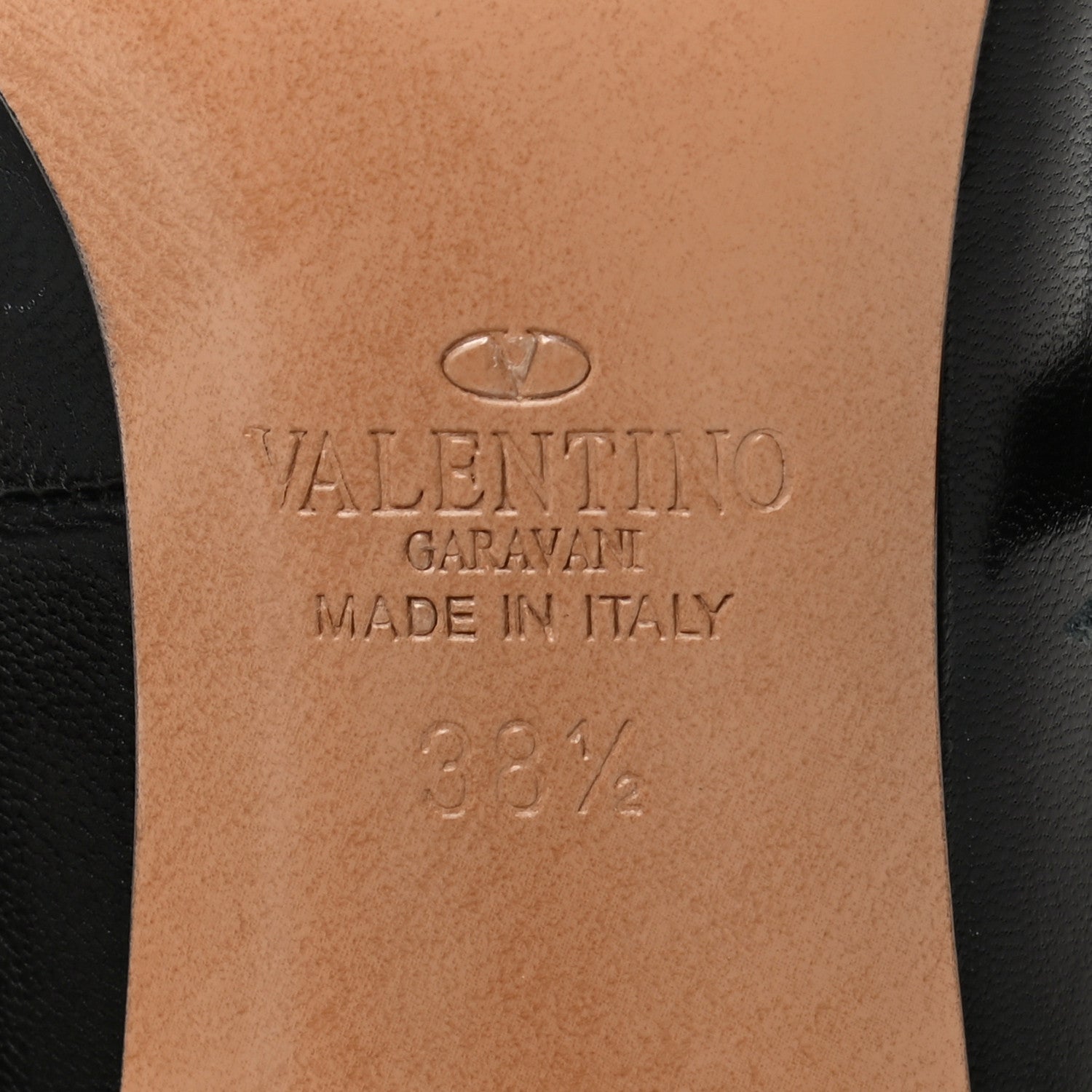 Valentino Garavani Nappa Love Latch 100mm Pumps 38.5 Black Poudre 7 of 8