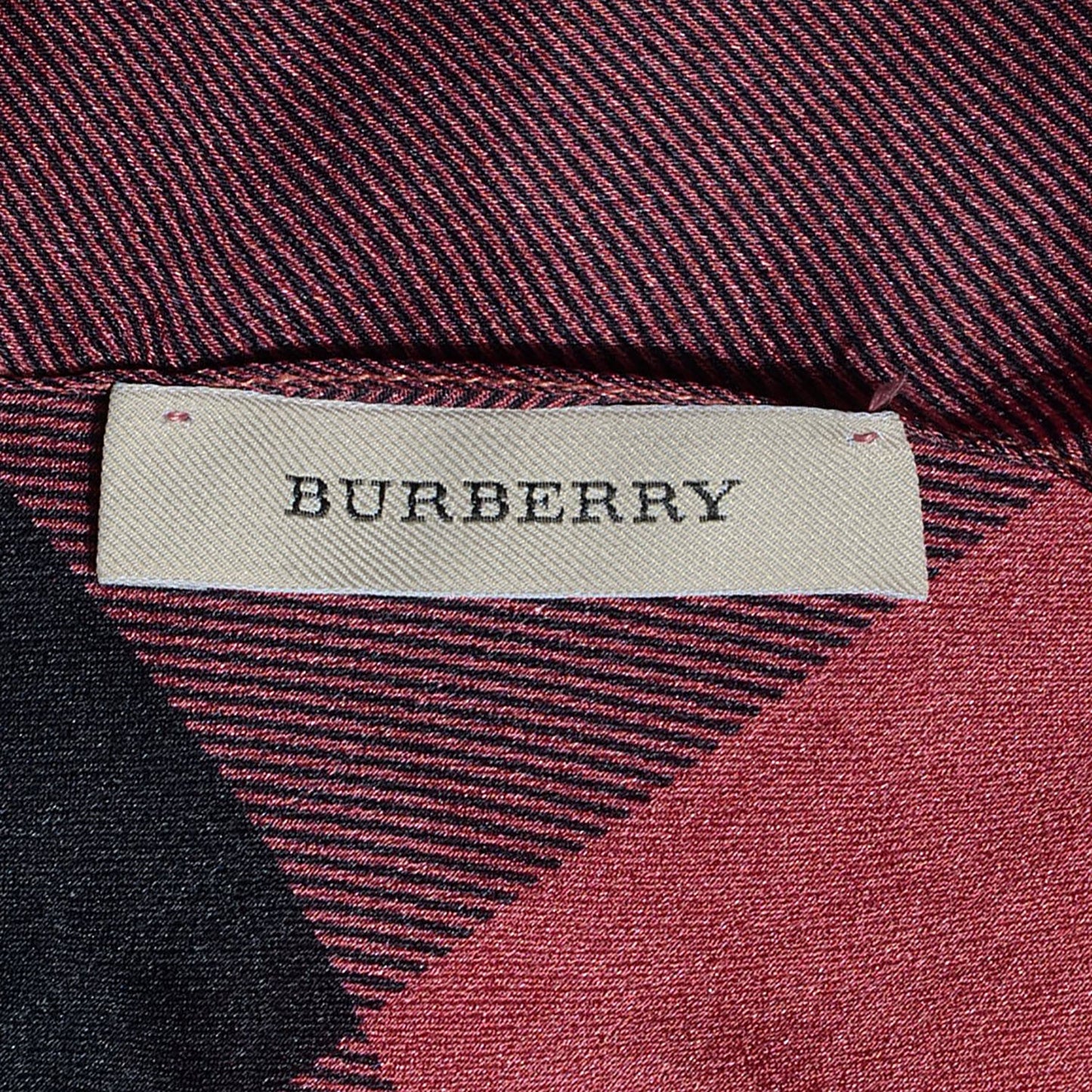 Silk Giant Check Scarf