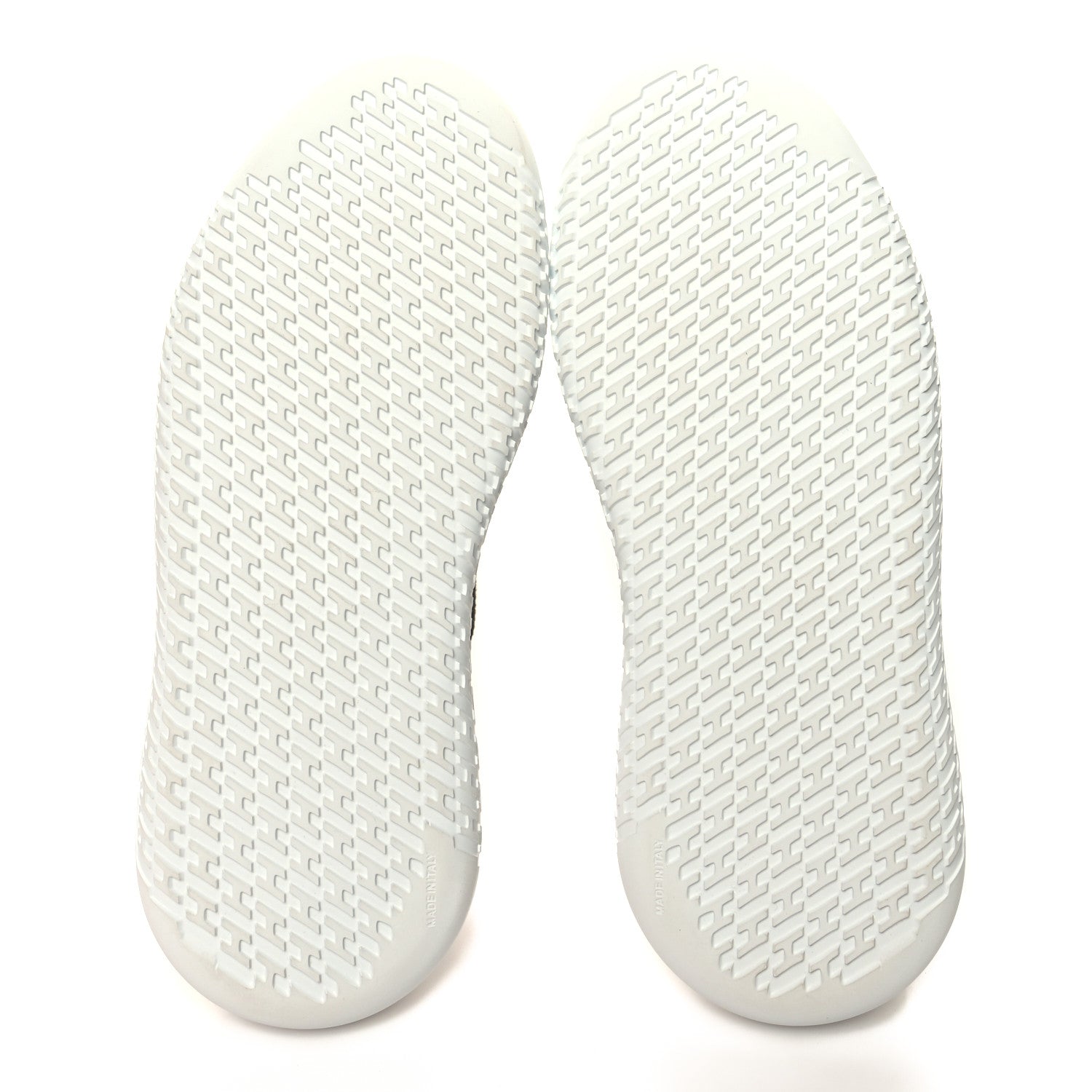 Hermes Knit Suede Goatskin Womens Crew Sneakers 38.5 Prunoir White 5 of 8