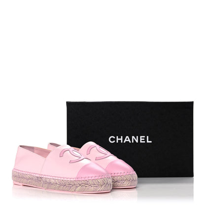 Chanel Lambskin CC Espadrilles 39 Light Pink 11 of 11