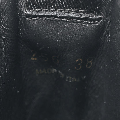 Prada Spazzolato Rois Triangle Monolith Chelsea 55mm Boots 38 Black 9 of 11