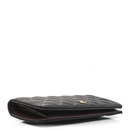 Chanel Caviar Quilted Yen Wallet Black 4 of 9