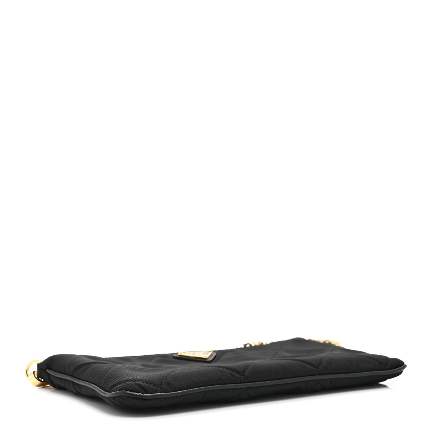 Re-Nylon Tessuto Impuntu Quilted Re-Edition 1995 Chaine Pouch Black