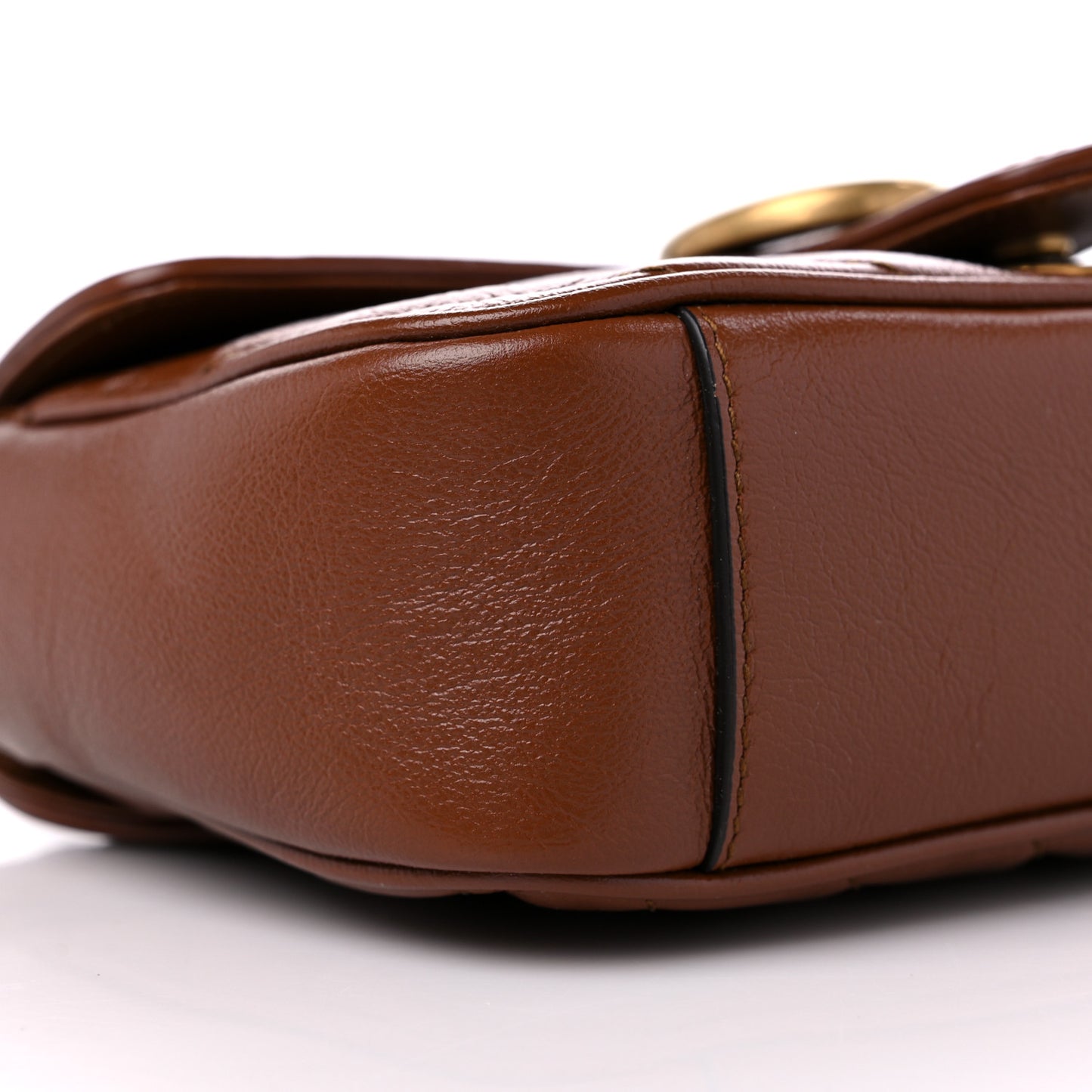 Azalea Calfskin Matelasse Diagonal Mini GG Marmont Shoulder Bag Cuir