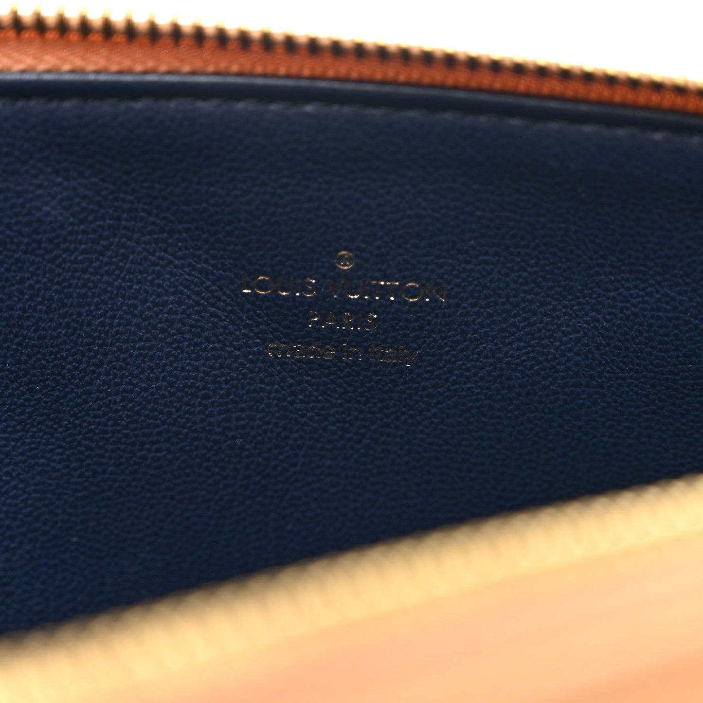 Lambskin Embossed Monogram Coussin PM Camel
