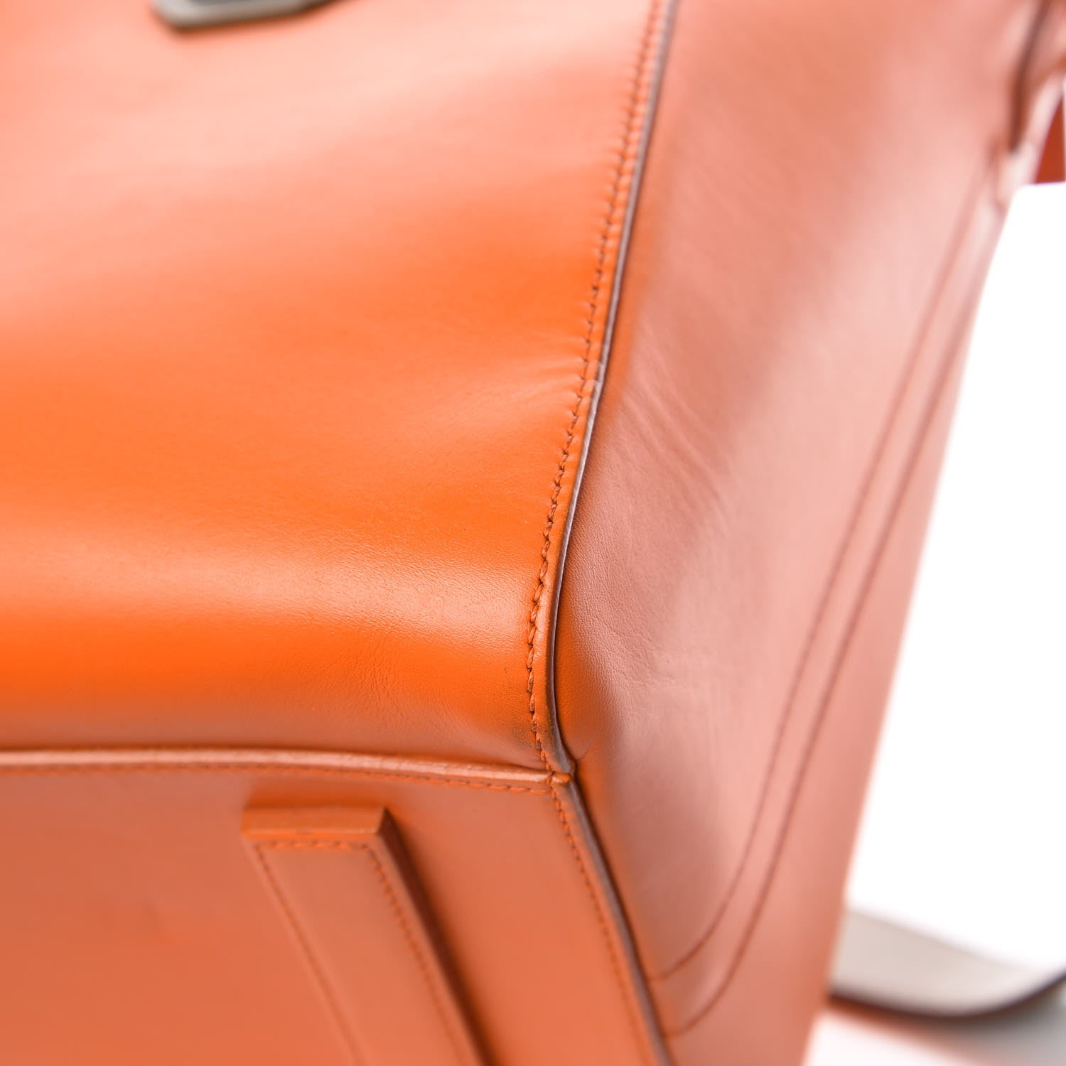 Givenchy Smooth Calfskin Medium Bi-Color Antigona Orange Beige 13 of 15