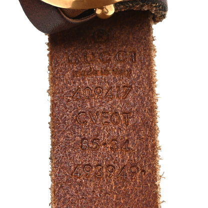 Gucci Faded Calfskin Double G 20mm Belt 85 34 Cuir 5 of 5