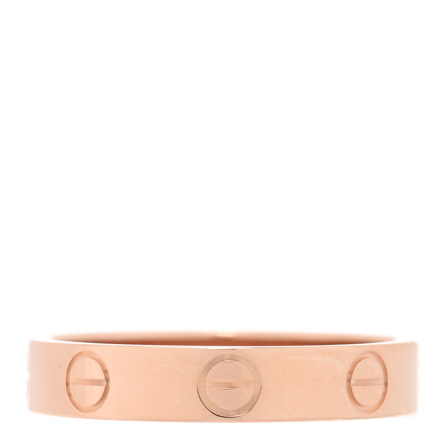 18K Pink Gold 3.5mm LOVE Wedding Band Ring 52 6