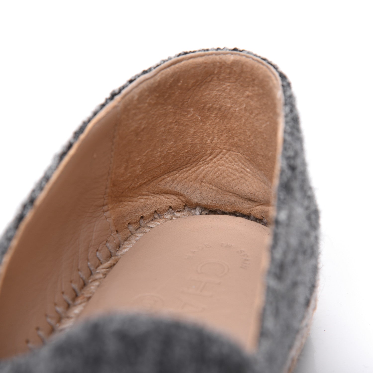 Chanel Tweed Velvet CC Espadrilles 41 Grey Black 13 of 18