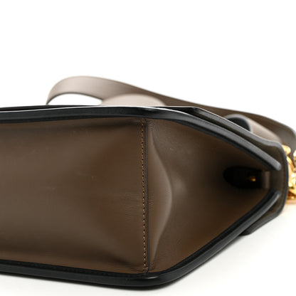Fendi Vitello Century F is Fendi Bi-Color FF 1974 Embossed Kan I Shoulder Bag Maya Black 10 of 11