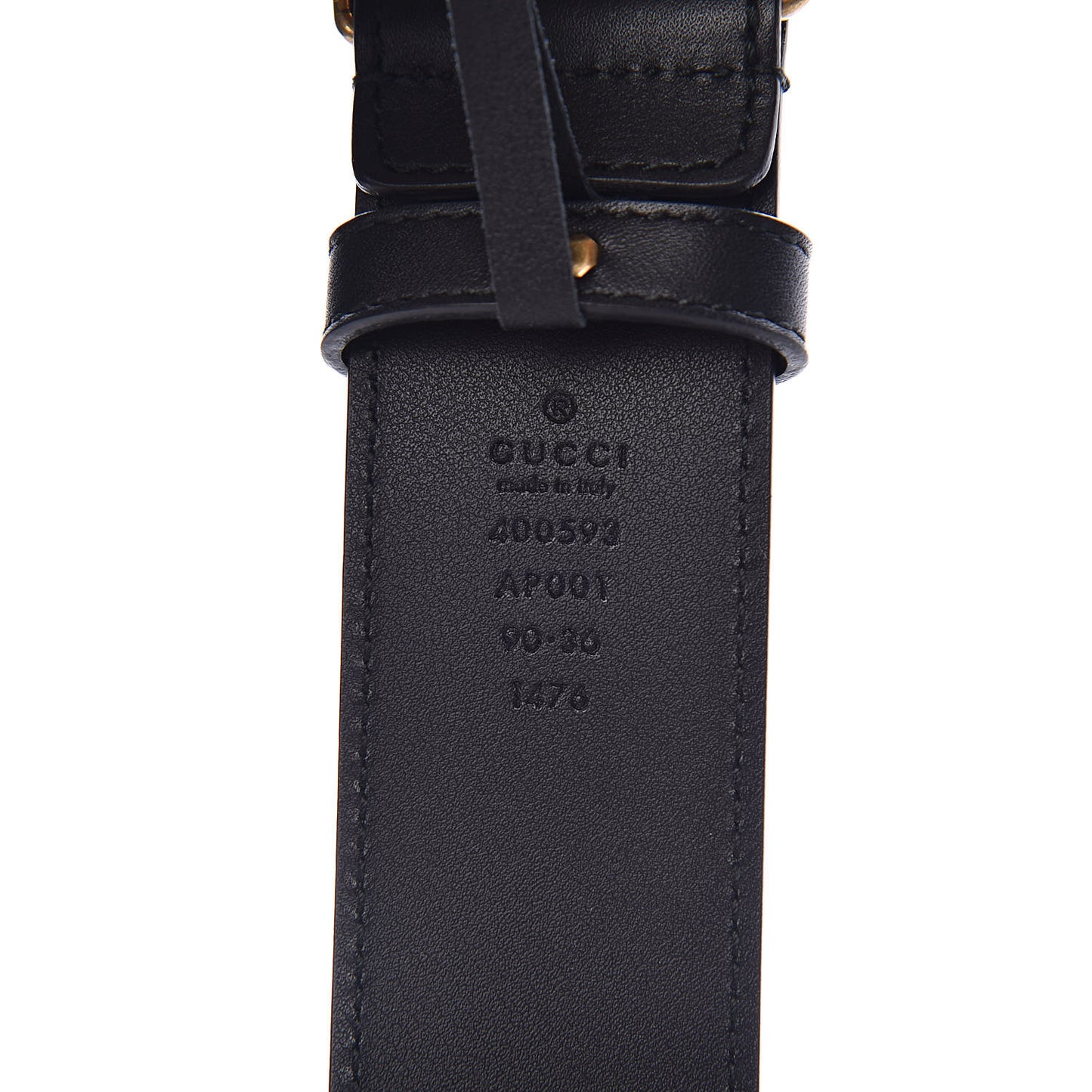 Calfskin Double G 40mm Belt 90 36 Black