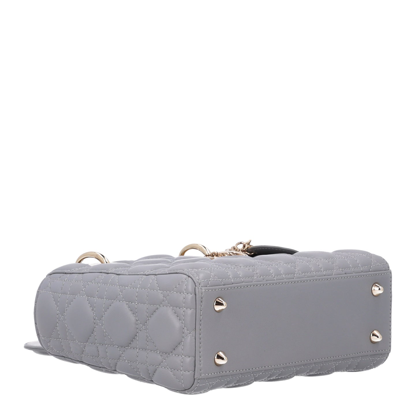 Lambskin Cannage Small My ABCDior Lady Dior Grey