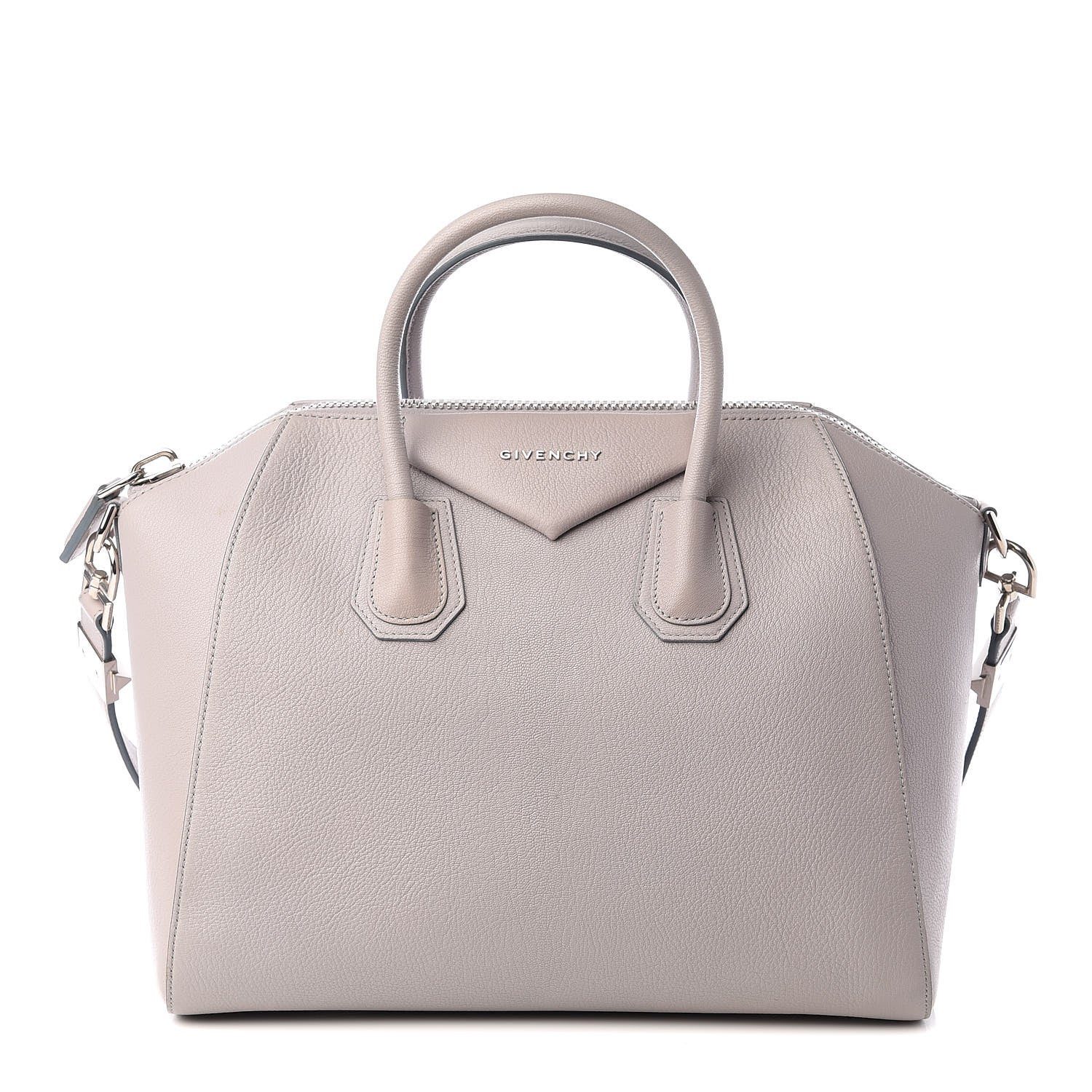 Givenchy Sugar Goatskin Medium Antigona Pearl Grey 1 of 9