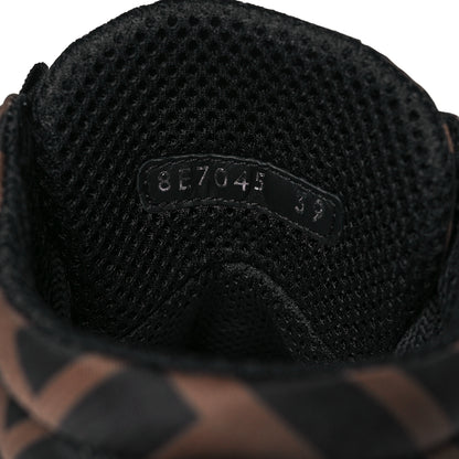 Fendi Nylon FF Reloaded High Top Sneakers 39 Tobacco Black 9 of 9