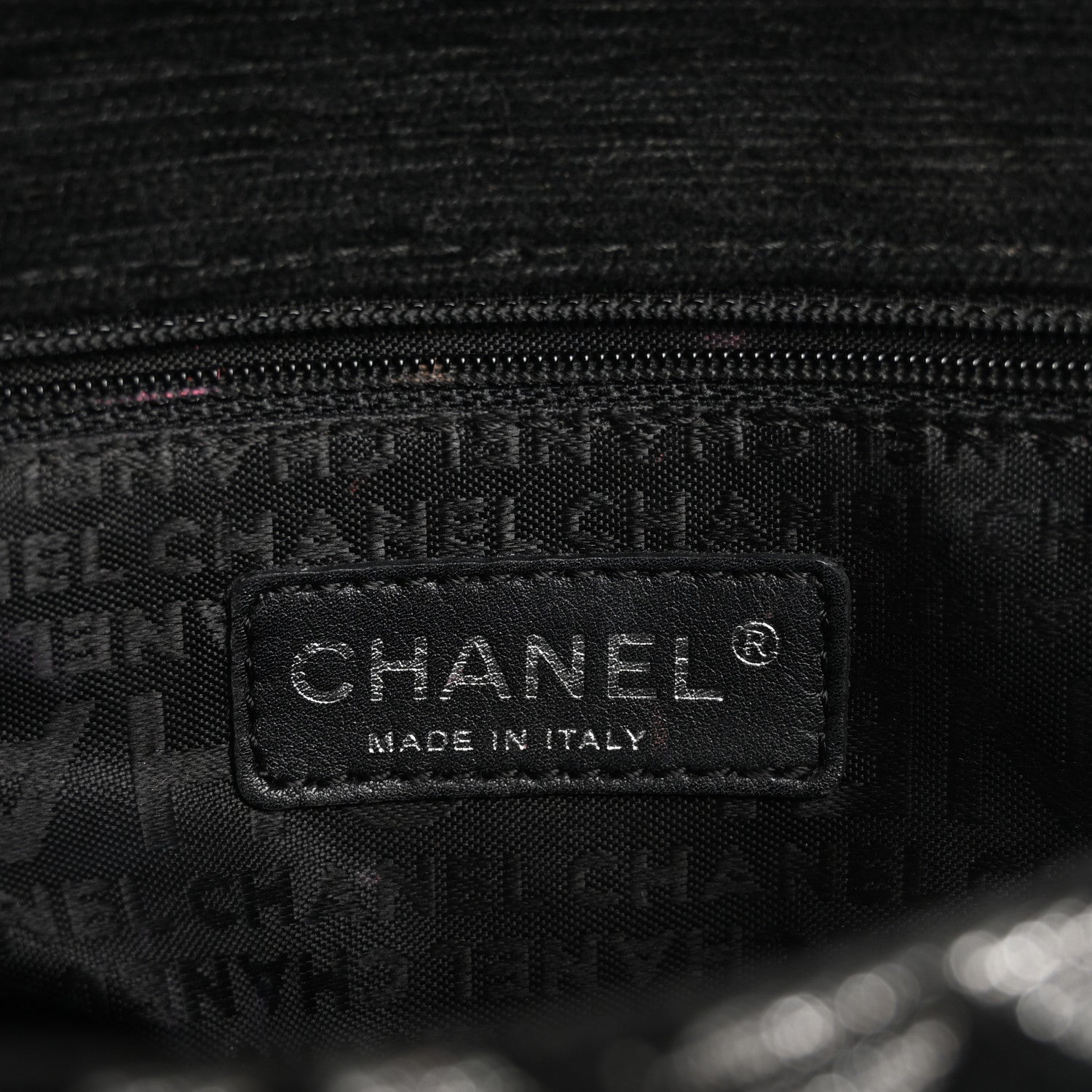 Chanel Tweed CC Cruise Small Chain Flap Black Silver 6 of 19